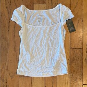 Wild Fable | White Square Neck Top | size XXS
